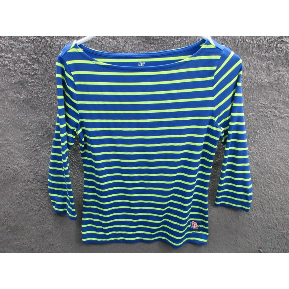 Vineyard Vines America’s Cup Bermuda 2017 Women's XS 3/4 Sleeve Nylon Blend Top